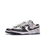 [Custom Robinson] Dunk Low Skateboard Shoes Unisex Black/Beige - Image 2