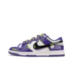 [Custom Evangelion] Dunk Retro Men's  Skateboarding Shoes Purple - Image 5