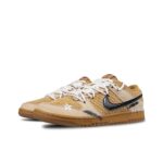 [Custom Waffles - Wheat] Dunk Low Skateboarding Shoes Unisex Brown - Image 2