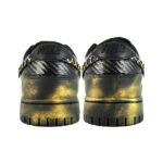 [Custom Black Distressed, Rivets, Leather] Dunk Skateboarding Shoes Unisex - Image 5