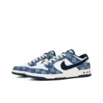 [Custom Deconstructed Check, Vintage Grid] Dunk Low Skateboarding Shoes Unisex Denim Style - Image 2