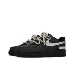 [Customized Diamond Alliance] Air Force 1 Low-top Shoes Unisex Blcak With Diamond Decoration - Image 6