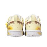 [Custom Butter Bear] Court Borough Skateboard Shoes For Children Unisex Yellow - Image 5