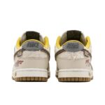 [Custom Canvas] Dunk Low Skateboard Shoes Unisex Brown/Yellow - Image 4