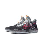 [Customized Old Retro Sickle Shadow] KD Trey 5 X Basketball Shoes Men's High-top Black/Red - Image 5