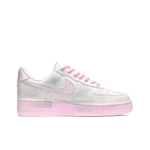 [Custom Fluorescent Graffiti] Air Force 1 Skateboarding Shoes Unisex Pink/Gray - Image 3