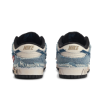 [Custom Patched Rebel] Dunk Low Skateboard Shoes Unisex Denim Style - Image 5