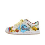 Rainbow Chip - Street Graffiti Color Custom Dunk low Women's Skateboarding Shoes - Image 2
