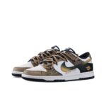 [Custom Golden Years] Dunk Skateboarding Shoes Unisex Low-top Brown/Black - Image 2