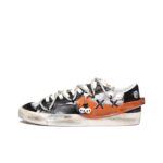 [Customized Pumpkin Party] Blazer Jumbo Low-top Shoes Unisex Black/Orange - Image 2