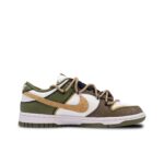 [Custom A Tour of Decaying Wood] Dunk Skateboarding Shoes Unisex Low-top Brown/Green - Image 3