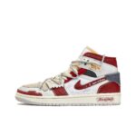 [Custom Trendy Deconstructed] Jordan Air Jordan 1 Mid Skateboarding Shoes Unisex - Image 3