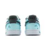 [Custom Pixelated Time] Court Vision 1 Skateboarding Shoes Unisex Cyan - Image 4