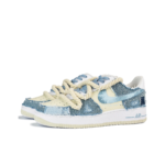 [Custom Aquamarine Drift Bottle] Air Force 1 Skateboarding Shoes Unisex - Image 2