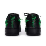 [Custom Graffiti Hand-Painted Floral Pattern Black Tiffany] Air Force 1 Skateboarding Shoes Unisex - Image 20