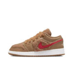 [Custom Adorable Bear] Jordan Air Jordan 1 Low Top Unisex Skateboarding Shoes - Image 6