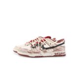 [Custom Mad Max] Dunk Skateboarding Shoes Men Low-top Brown/Red - Image 2