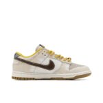 [Custom Canvas] Dunk Low Skateboard Shoes Unisex Brown/Yellow - Image 3