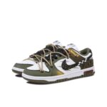 [Custom Speed Racer] Dunk Skateboarding Shoes Unisex Low-top Green/Brown - Image 2