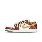 [Custom Christmas Snow Night] Air Jordan 1 Skateboarding Shoes Unisex Low-top - Image 2