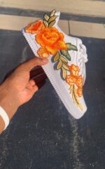 [Custom Flower Embroidery] Air Force 1 Skateboarding Shoes Unisex Low-top Multicolor - Image 5