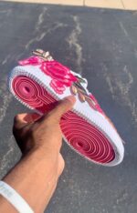 [Custom Flower Embroidery] Air Force 1 Skateboarding Shoes Unisex Low-top Multicolor - Image 4