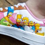 [Customized The Simpsons] Air Force 1 Shoes Unisex Hand Painted - Image 8
