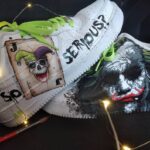 [Customized It Horror Joker Bat] Air Force 1 Shoes Unisex Hand Painted - Image 5