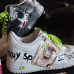 [Customized It Horror Joker Bat] Air Force 1 Shoes Unisex Hand Painted - Image 8