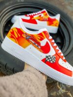 [Custom Racing Cars McQueen, Hand Painted] Air Force 1 Skateboarding Shoes Unisex - Image 5