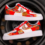 [Custom Racing Cars McQueen, Hand Painted] Air Force 1 Skateboarding Shoes Unisex