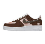 [Custom Hand-drawn LABU ]Unisex Air Force 1 Low Pink/Gray/Khaki/Brown - Image 12