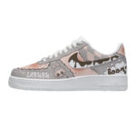 [Custom Hand-drawn LABU ]Unisex Air Force 1 Low Pink/Gray/Khaki/Brown - Image 7