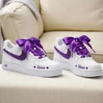 [Customized Name & Ribbon Lace] Air Force 1 Low-top Shoes Unisex Hand-Painted Sneakers - Image 2