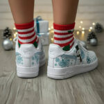 [Customized Snowman] Air Force 1 Low-top Shoes Unisex Hand-Painted Sneakers - Image 2