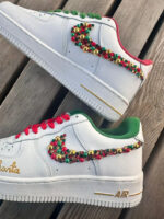 [Customized Rhinestone Christmas Shoes] Air Force 1 Low-top Shoes Unisex Sneakers Unique Christmas Gift - Image 6