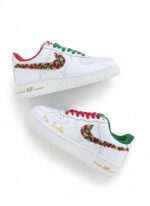 [Customized Rhinestone Christmas Shoes] Air Force 1 Low-top Shoes Unisex Sneakers Unique Christmas Gift - Image 4