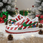 [Customized Santa's Delivery] Air Force 1 Low-top Shoes Unisex Hand-Painted Sneakers - Image 2