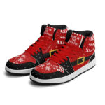 [Custom Holiday Cheer] Air Jordan 1 Mid Top Unisex Skateboarding Shoes - Image 5