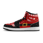 [Custom Holiday Cheer] Air Jordan 1 Mid Top Unisex Skateboarding Shoes - Image 2