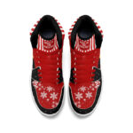 [Custom Holiday Cheer] Air Jordan 1 Mid Top Unisex Skateboarding Shoes - Image 10