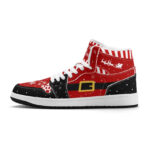 [Custom Holiday Cheer] Air Jordan 1 Mid Top Unisex Skateboarding Shoes - Image 3