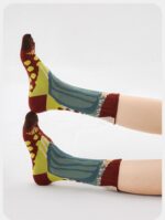 Renaissance | 3 pairs cotton socks set | Creative| artistic |designed| cool| colorful |gift ideas| birthday | thanks | comfort | Christmas - Image 6