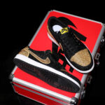 [Custom Black Gold Full Diamond] Air Jordan Low - Top Skateboarding Shoes Unisex - Image 6