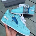 [Customized AF1×KAWS] Air Force 1 Graffiti Distressed Shoes Unisex Cyan/Red/Purple/Pink/Green