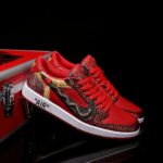 [Custom Embroidery - Full Diamond Swoosh] Air Jordan Low - Top Skateboarding Shoes Unisex - Image 2