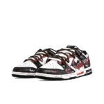 [Custom Night of Terror] Dunk Skateboarding Shoes Unisex Low-top Black/Red - Image 3