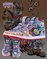 [Custom TuneSquad] Air Jordan 1 High Top Unisex Skateboarding Shoes - Image 10