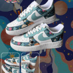 [Custom Cosmic Odyssey: His and Hers] Air Force 1 Skateboarding Shoes