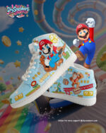 [Custom Mario - Funny Trip] Air Jordan 1 High Top Unisex Skateboarding Shoes - Image 6